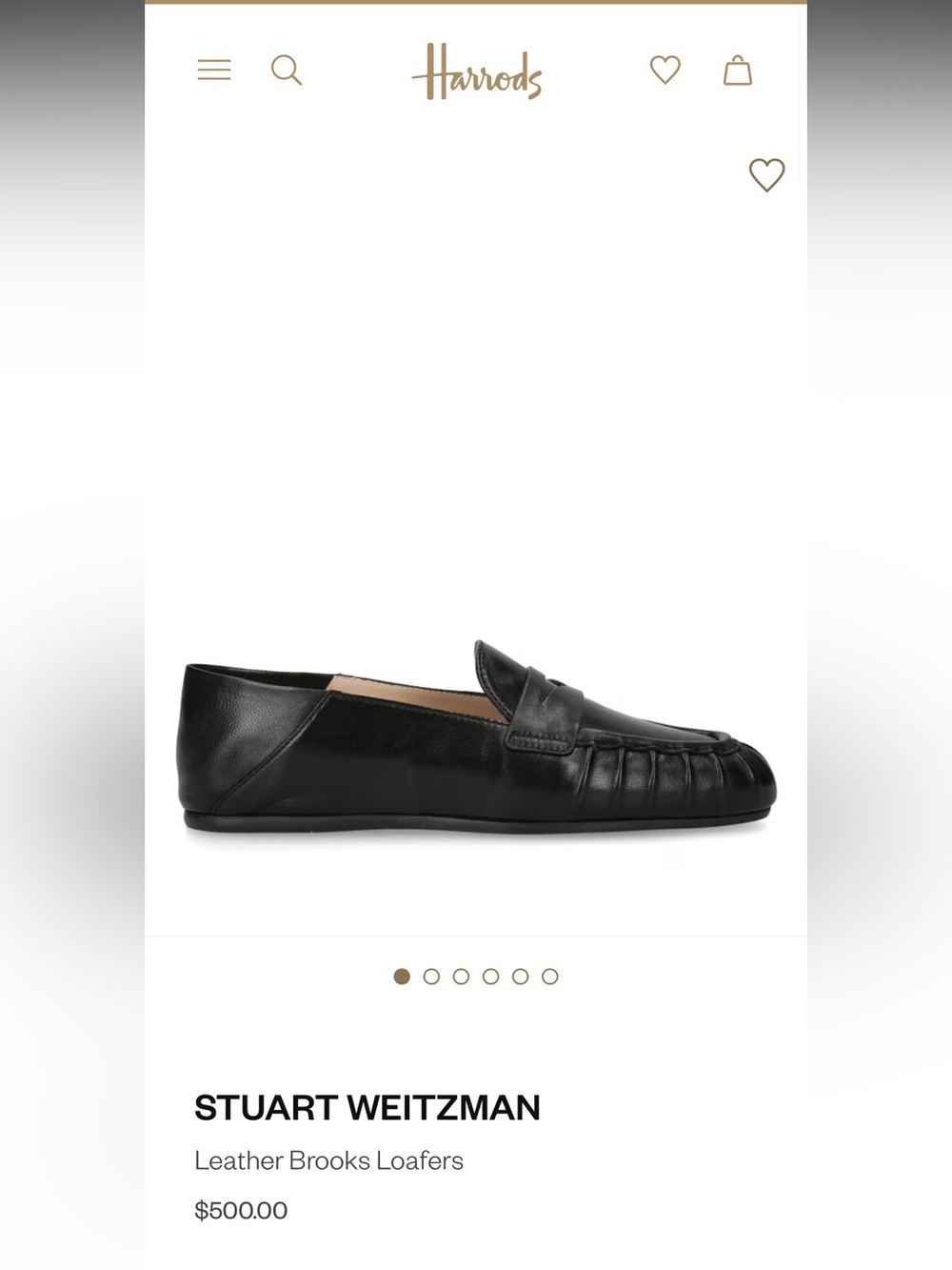 Stuart Weitzman Brooks Leather loafers